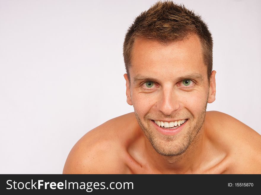 Portrait of smiling young man