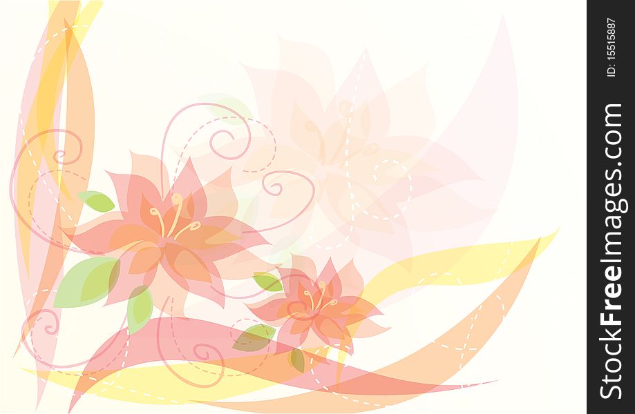 Elegant floral background design.