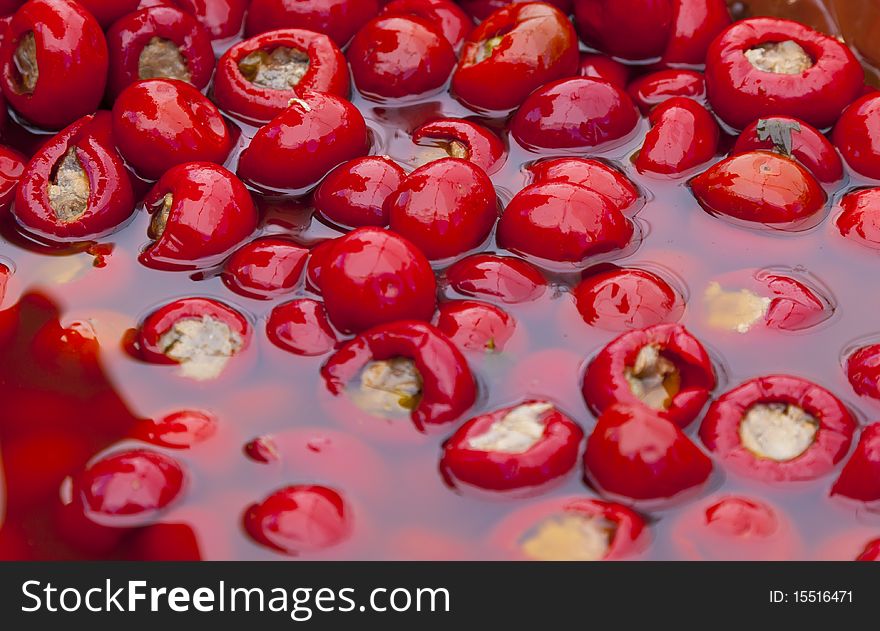 Olives in a italian market