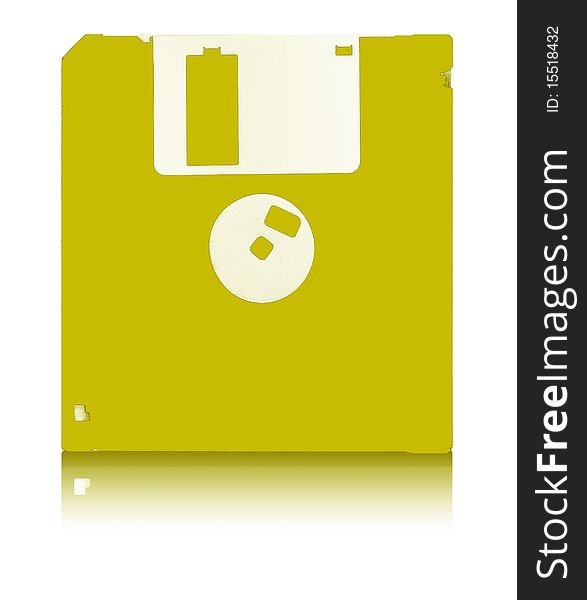 YELLOW FLOPPY DISC