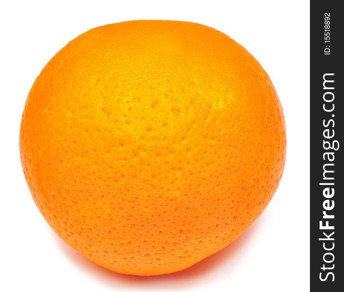 Juicy orange isolated on a white background