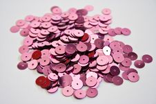 Pink Sequins Royalty Free Stock Images