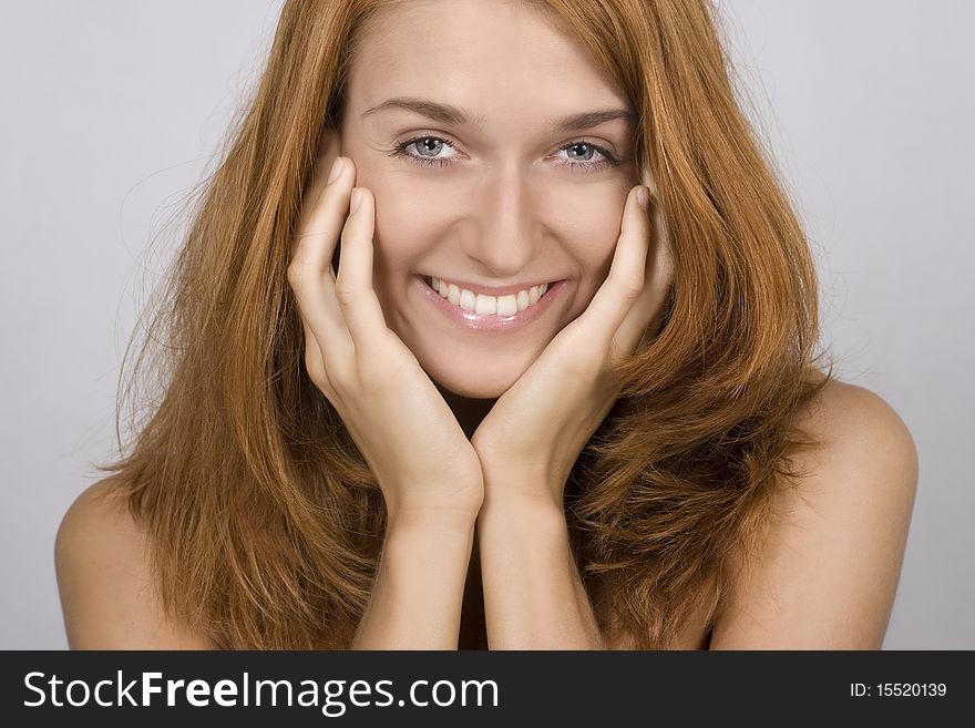 Beautiful Smiling Woman Face