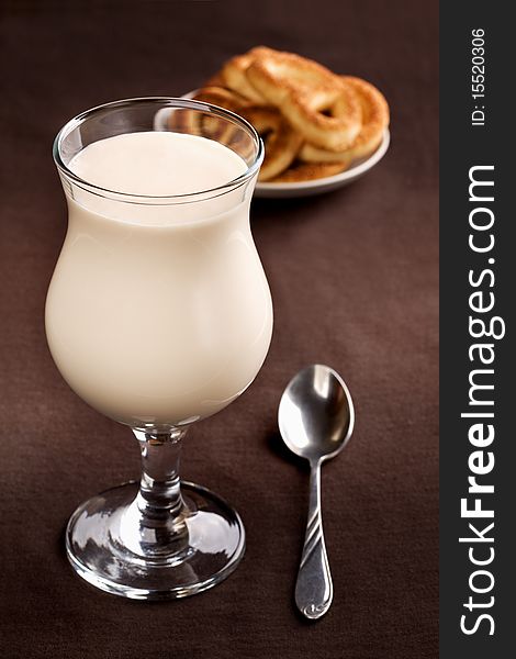 Milk Cocktail And Cookies