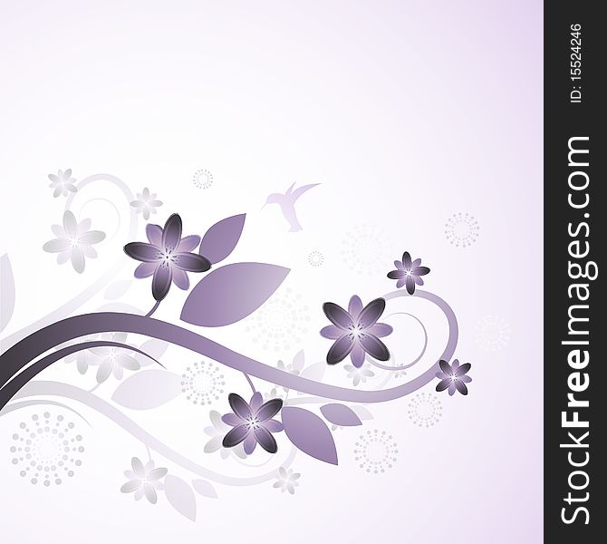 Purple Flowers Background