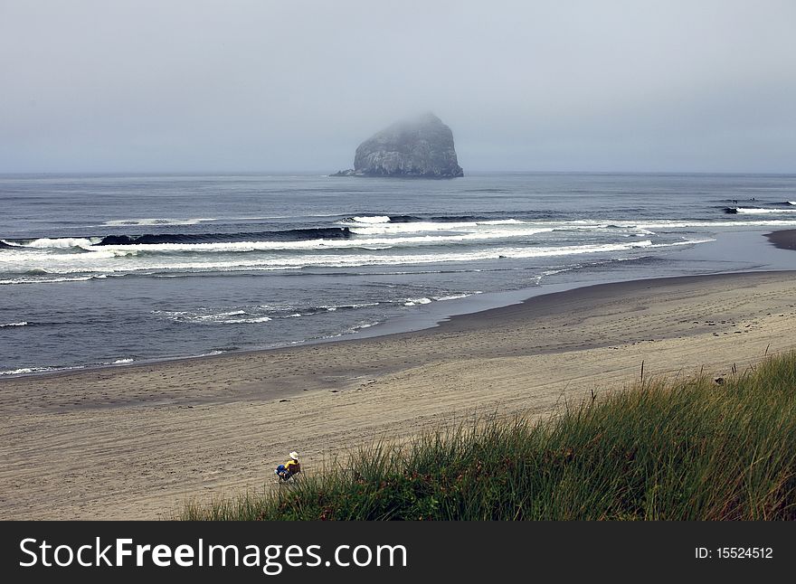 Hoping for a sunny day at the Oregon coast. Hoping for a sunny day at the Oregon coast.