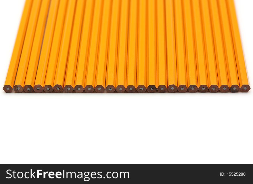 Pencils isolated on pure white background. Pencils isolated on pure white background