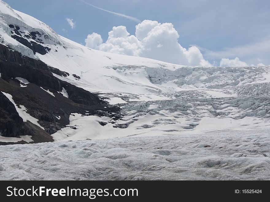 Athabasca Glacier, part of the Columbia Icefield, Jasper National Park, Alberta, Canada. Athabasca Glacier, part of the Columbia Icefield, Jasper National Park, Alberta, Canada.