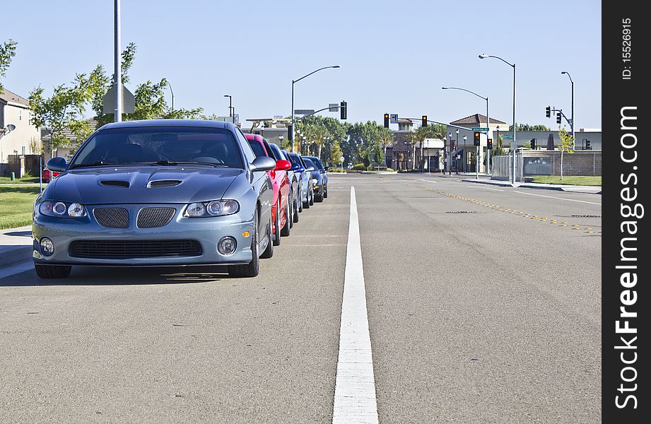 Pontiac GTOs in a row