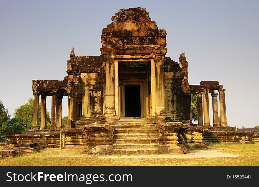 Temple Building at Angkor Wat.
