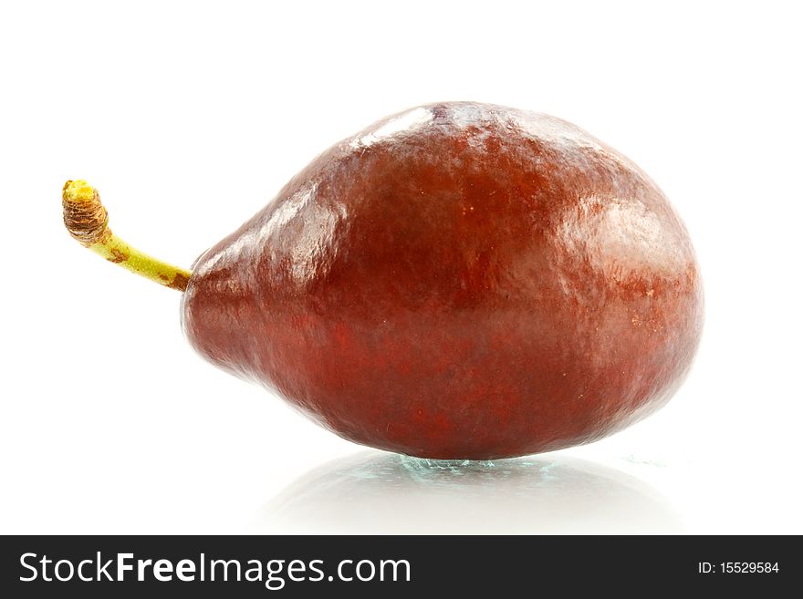 Plum isolated on a white background