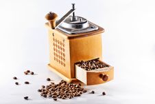 Antique Wooden Coffee Mill Stock Photo Antique Wooden Coffee Mill Stock Photo