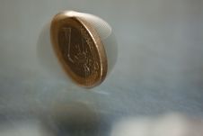 One Euro Coin Stock Photos