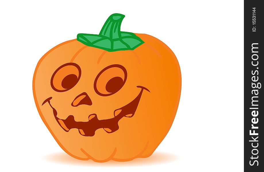 Vector pumpkin by a holiday halloween