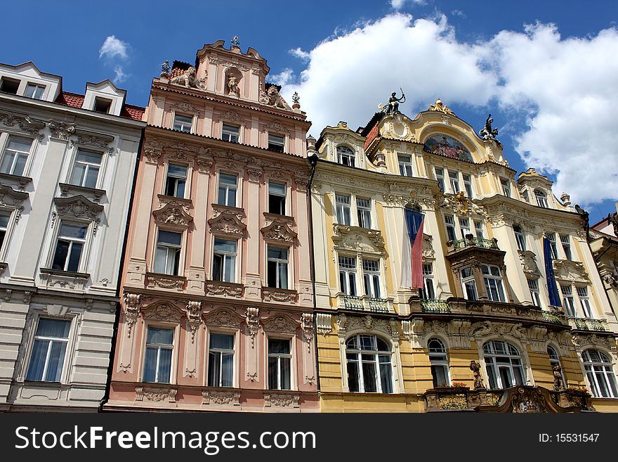 The beautiful architecture of Prague, Czech Republic. The beautiful architecture of Prague, Czech Republic