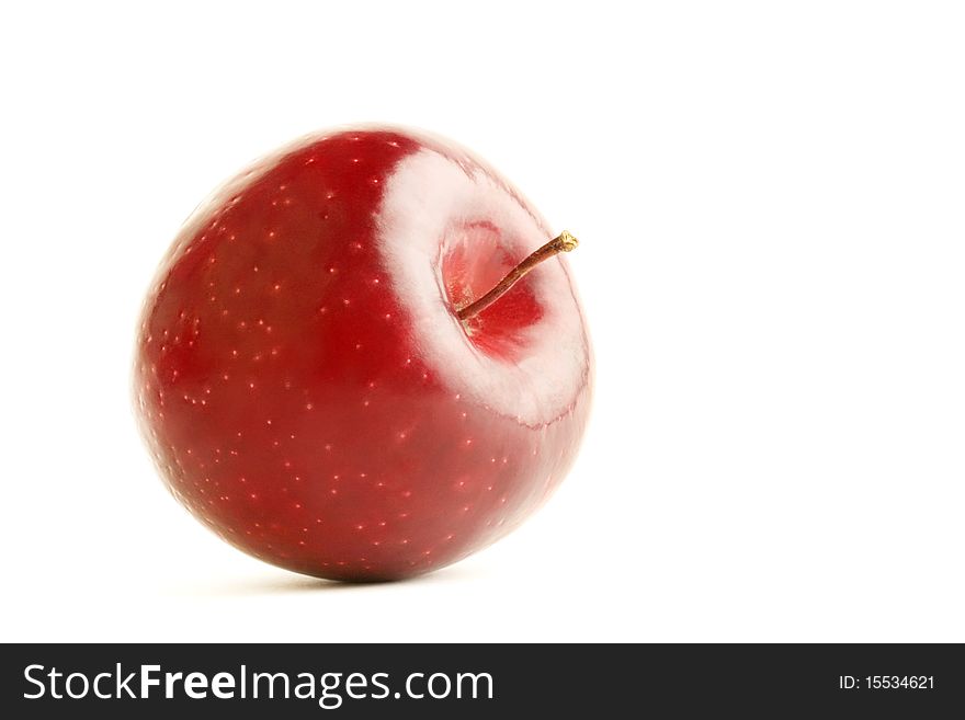 One Red Apple Isolated