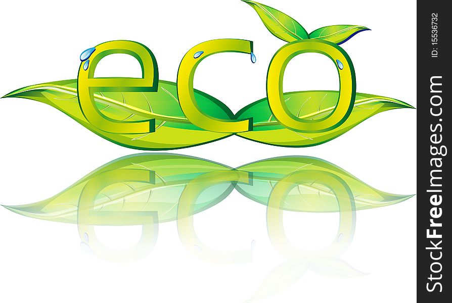 An illustration for eco message