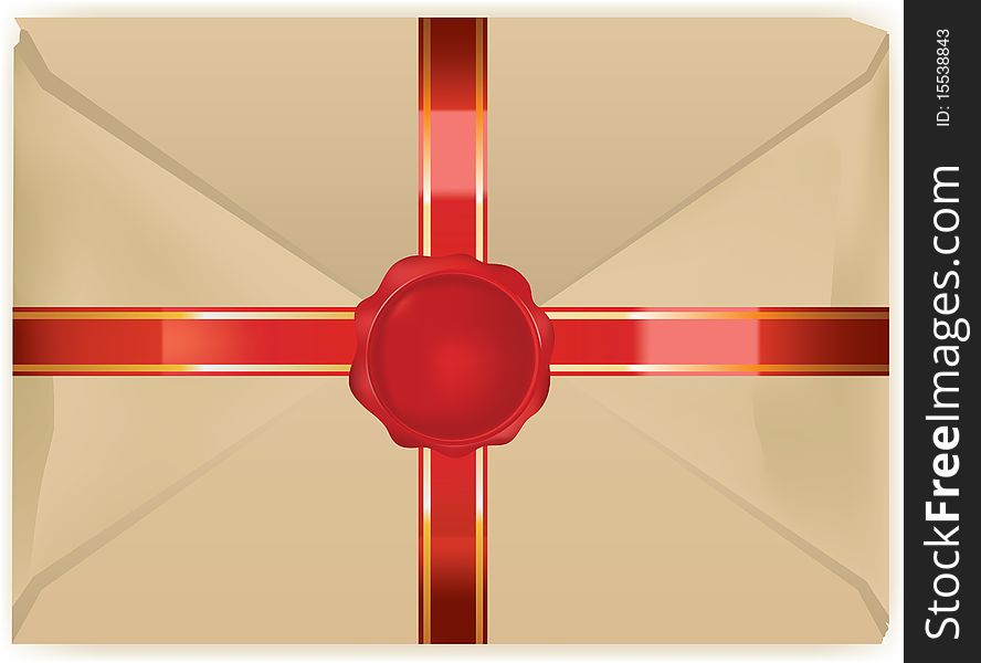 Vectorized Vintage Envelope