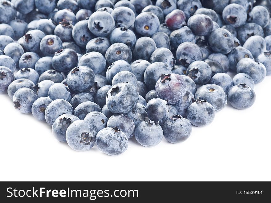 Blueberries Isolated On White
