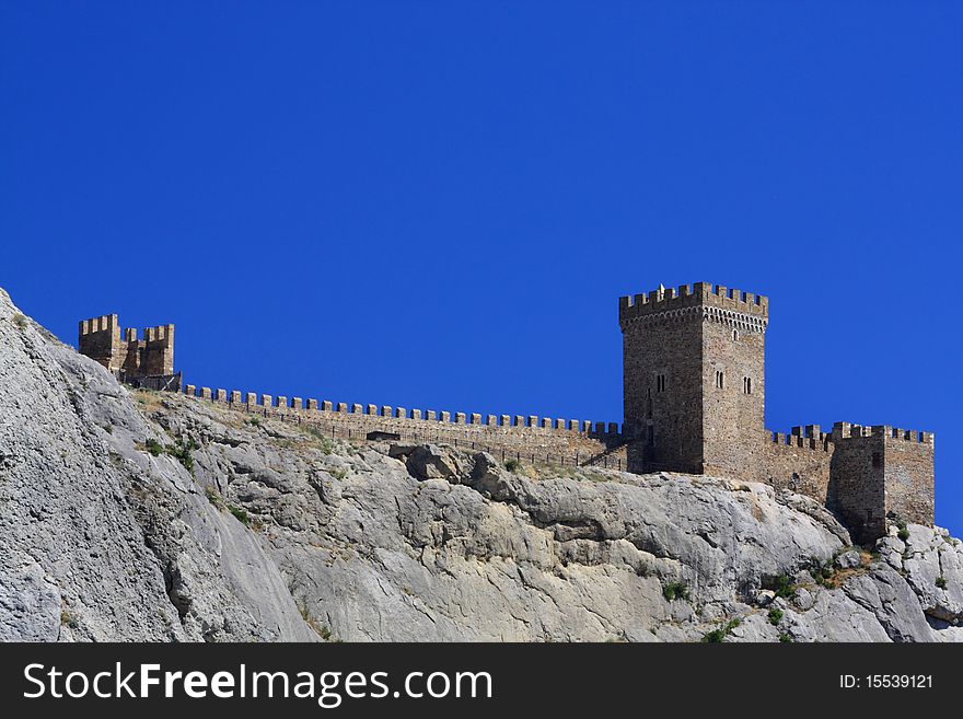 Old genoese fortress in Sudac. Crimea. Ukraine. Old genoese fortress in Sudac. Crimea. Ukraine.