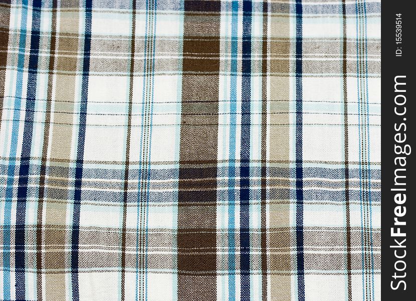Blue and brown retro fabric background