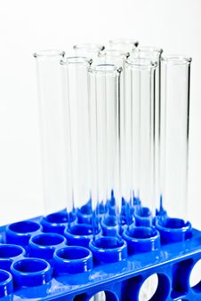 Glass Test Tubes In Rack Stock Photography Glass Test Tubes In Rack Stock Photography