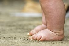 Feet Of An Infant Royalty Free Stock Photos
