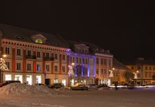 Vilnius At Night Stock Images Vilnius At Night Stock Images