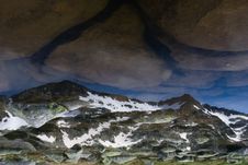 Mountain Reflecting In Pond Stock Photography Mountain Reflecting In Pond Stock Photography