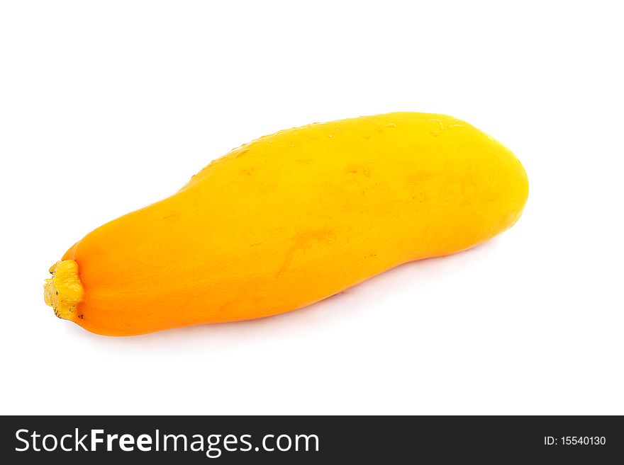 Yellow marrow isolated on the white background