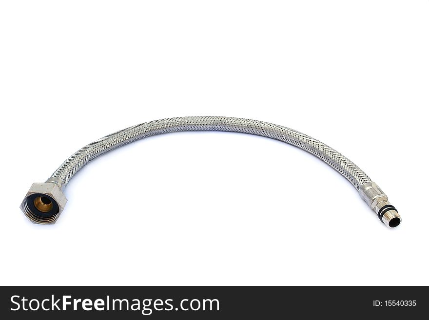 Water hose isolated on white background