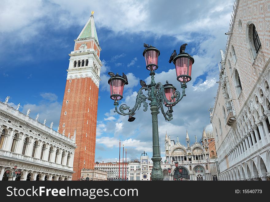 The San Marco square in Venice, Italia. The San Marco square in Venice, Italia.