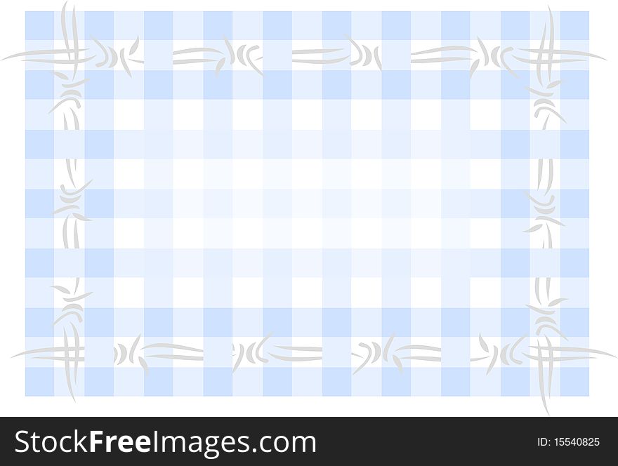 Vector barbed wire background in blue colors