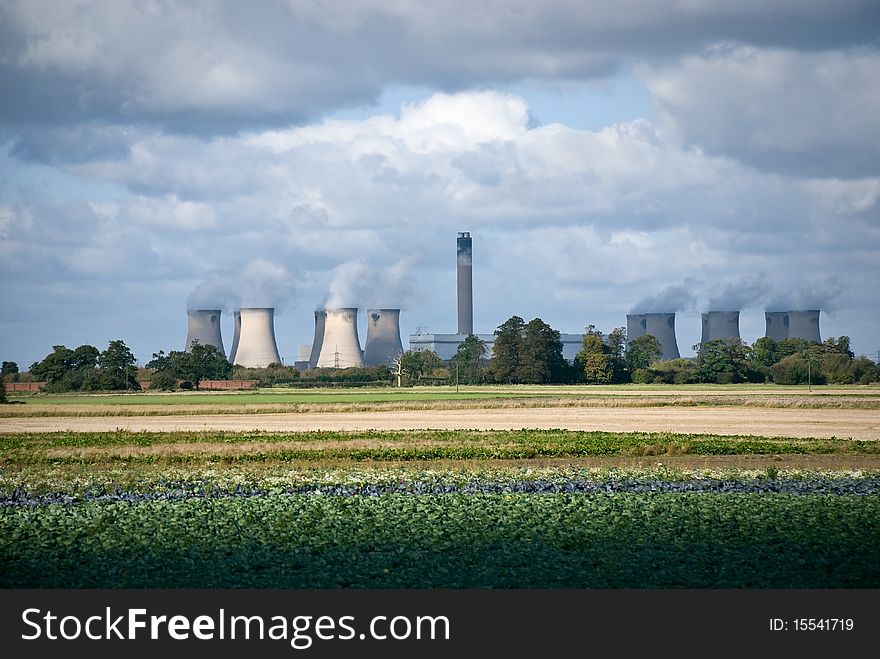 Industrial landscape, Power plant. England. Industrial landscape, Power plant. England.