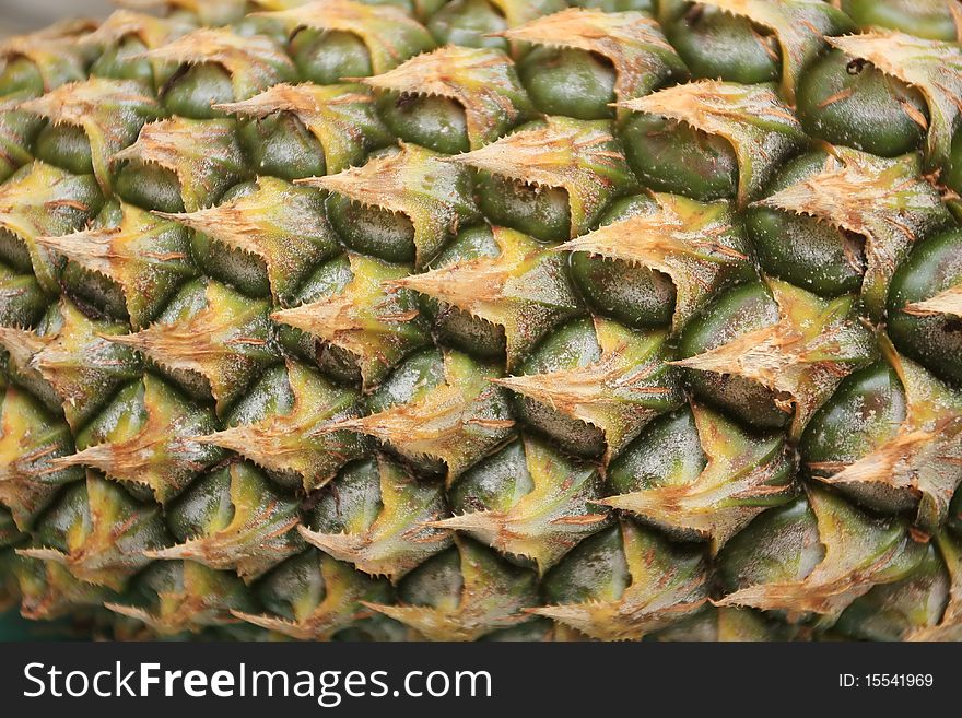 Pineapple skin closeup for background. Pineapple skin closeup for background