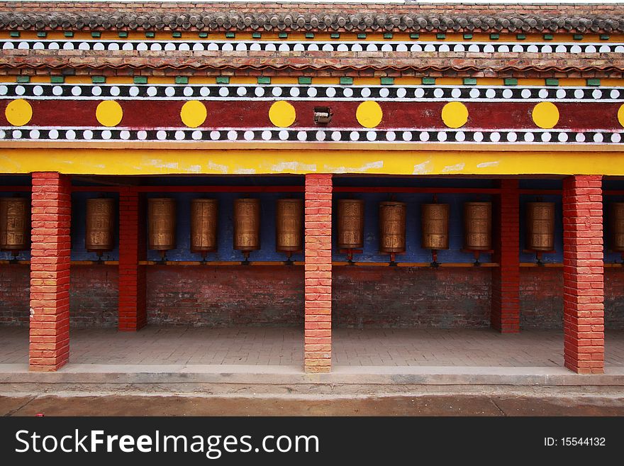 Tibetan Prayer Wheels are the most unique thing of the tibentan buddhist temple