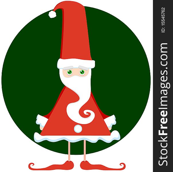 Original Santa. A vector illustration