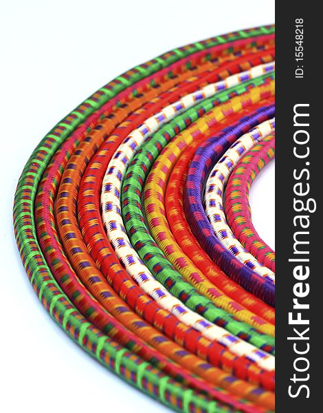 Multi-colored  Rock Climbing Ropes In Bundles