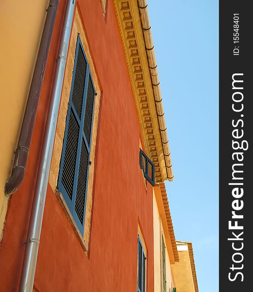 An image of a colourful house in Mallorca, Spain. An image of a colourful house in Mallorca, Spain