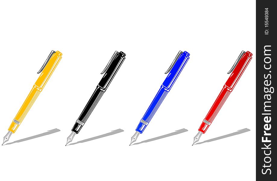 Vector illustration color handles on a white background