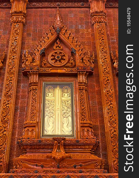 The Temple window in the bangkok. The Temple window in the bangkok