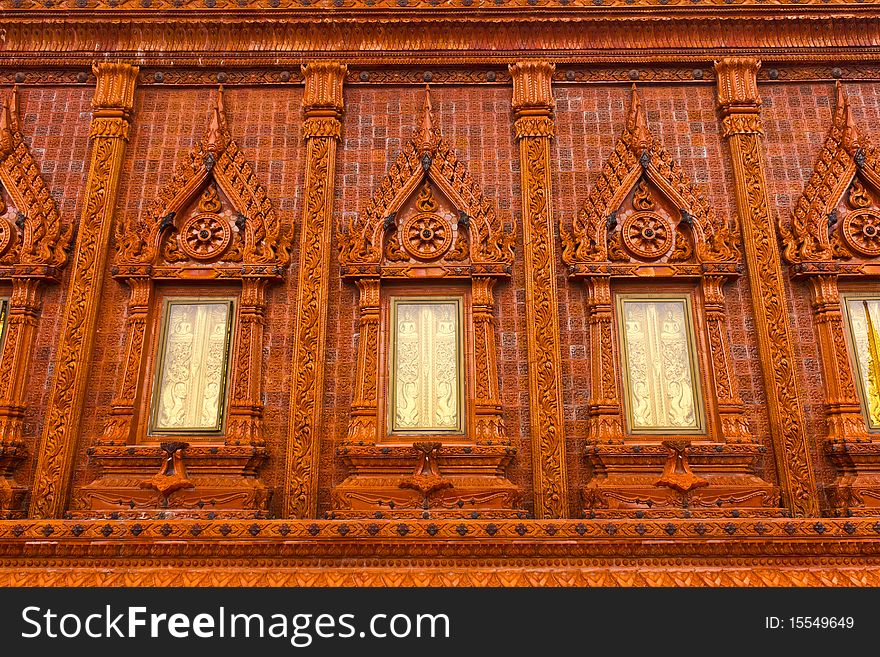 The Temple window in the bangkok. The Temple window in the bangkok