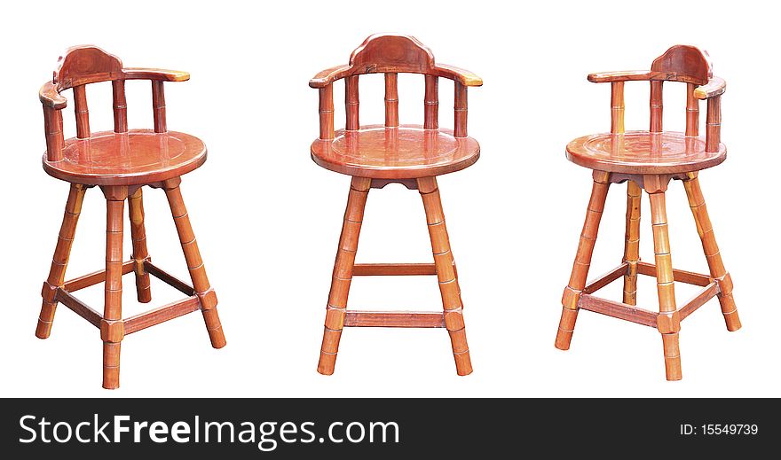 Photo of a Rocking chair isolated on a white background. Photo of a Rocking chair isolated on a white background