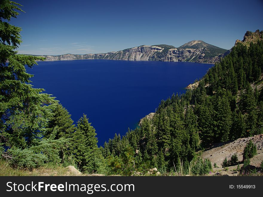 The deepest, bluest lake in the US. The deepest, bluest lake in the US