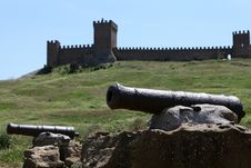 Ruins Of The Genoa Fortress Royalty Free Stock Image