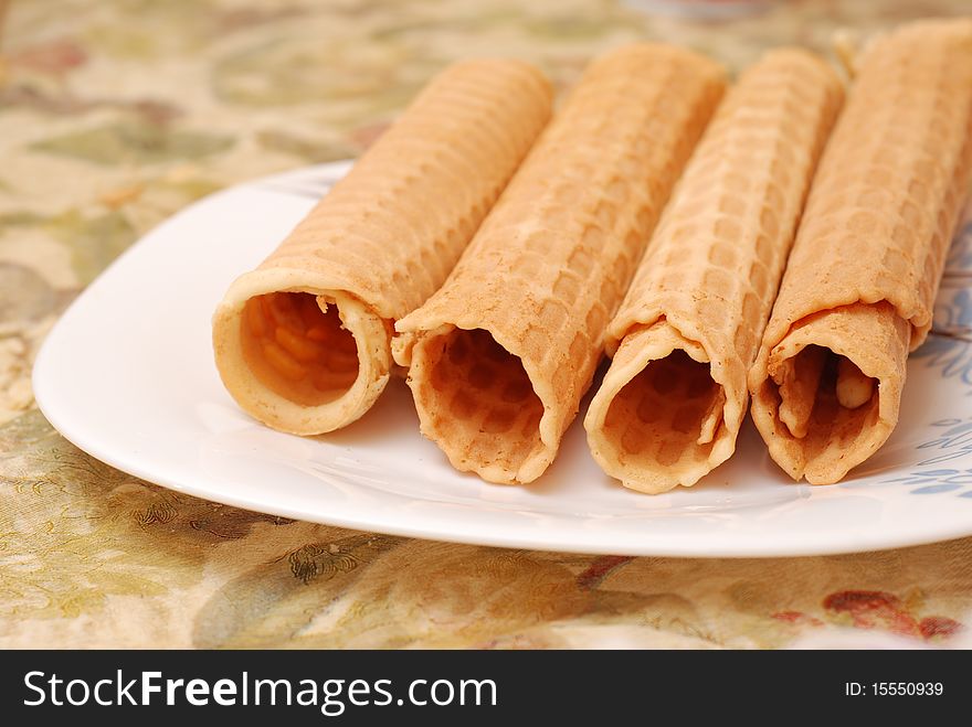 Cookies on a plate, confectionery