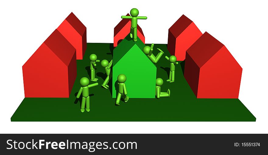 People and green house