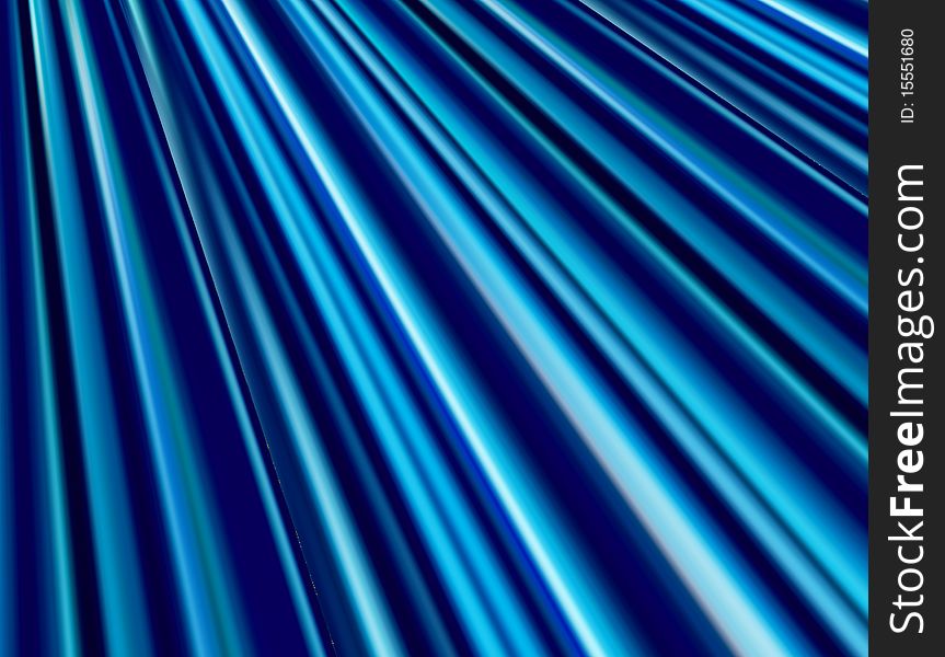 Blue luminous lines with perspective, Abstract illustration. Blue luminous lines with perspective, Abstract illustration