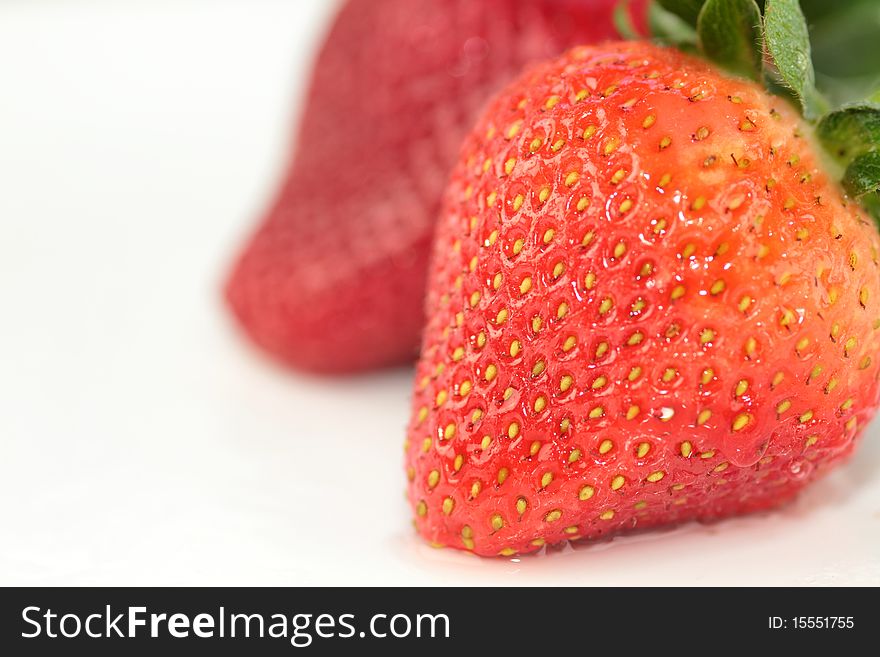 Strawberrys isolated on a white background
