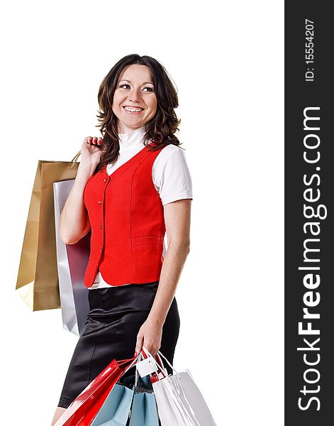 Woman With Shopping Bags